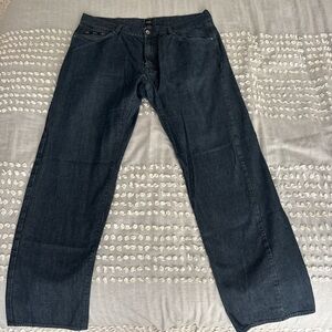 Hugo Boss Men's Relaxed Dark Blue Jeans